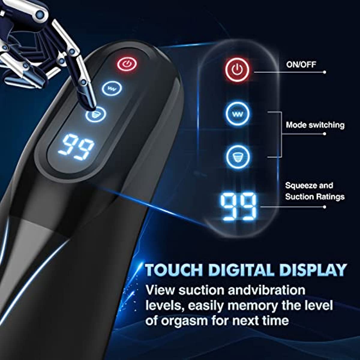 Automatic Male Masturbators 9 Suction and Vibration, Heating, Realistic Pussy Vaginas, Adult Male Sex Toys for Men 18+