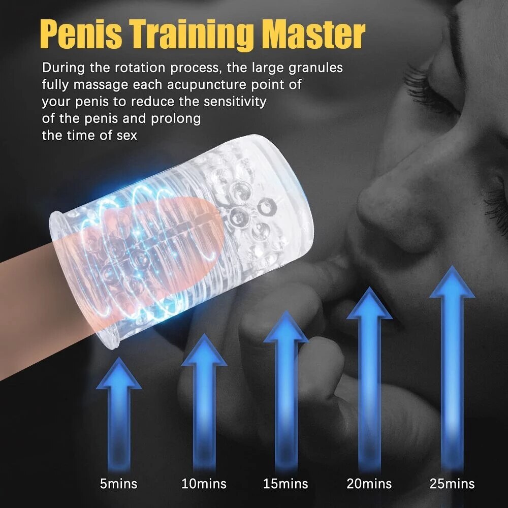 Automatic Thrusting Telescopic Masturbators for Men Penis Stimulation Oral Sex Soft Vagina Cup Pussy Sex Toy for Male