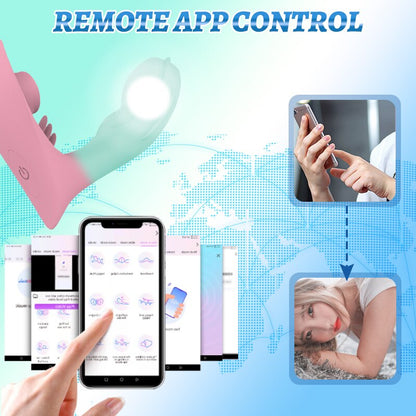 Wearable APP Licking Vibrator for Women G-Spot Vaginal Anal Nipple Clitoris Stimulator Adult Sex Toy 18+