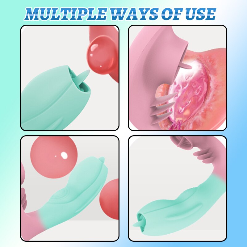 Wearable APP Licking Vibrator for Women G-Spot Vaginal Anal Nipple Clitoris Stimulator Adult Sex Toy 18+