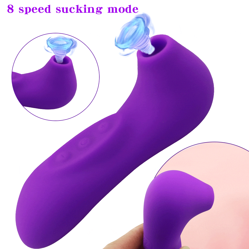 Clit Sucker Vibrator, Blowjob, Tongue Licking, G-Spot Massage, Clitoris Stimulator, Nipple Sucking Erotic Sex Toys for Women Sexo