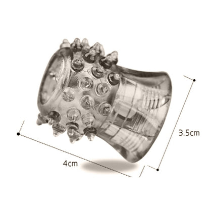 Dropshipping Men's Soft TPE Spiked Cock Ring Extender Penis Sleeve Delay Time Adult Sex Product
