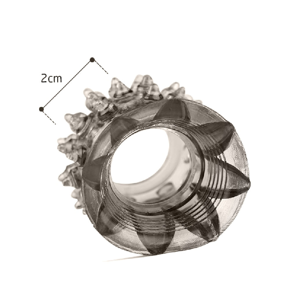 Dropshipping Men's Soft TPE Spiked Cock Ring Extender Penis Sleeve Delay Time Adult Sex Product