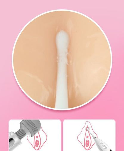 Sex Product Female Full Body Massage Stick Vagina G-Spot Stimulation Vibrator + Rabbit + Tongue Headwear Sex Toys Masturbator.