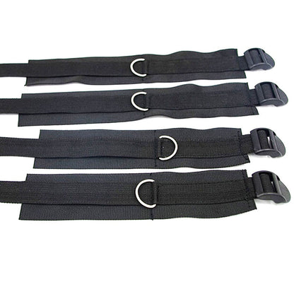 Bed Jam Sex Restraint Kit Adjustable Belt Nylon Handcuffs Ankle Cuffs Under Bed BDSM Bondage Erotic Toys Fixation Adult Game