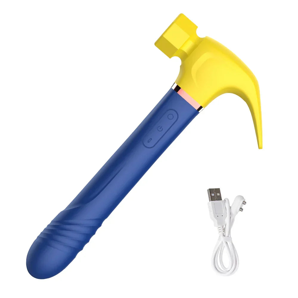Hammer Vibrator Multifunctional Sex Machine G-Spot Stimulation Telescopic Dildo Vaginal Massage Clit Sucking Female Masturbator