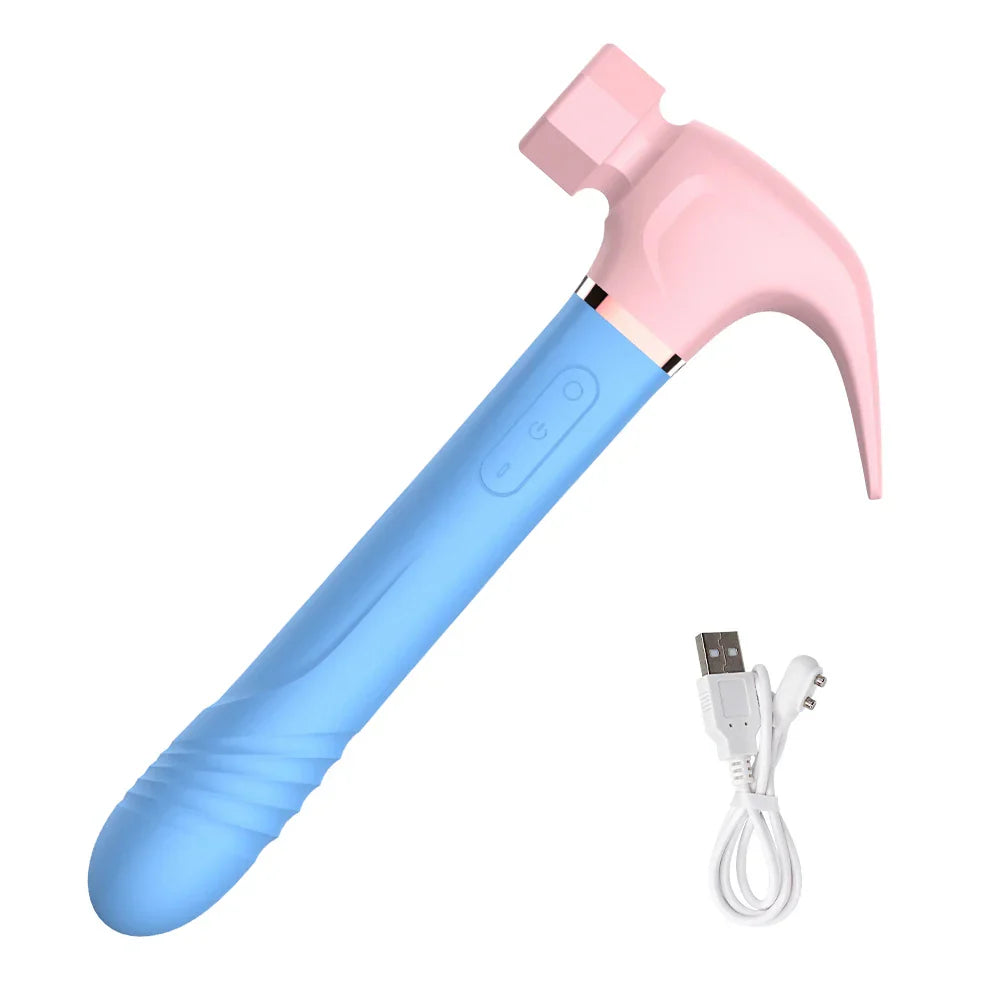 Hammer Vibrator Multifunctional Sex Machine G-Spot Stimulation Telescopic Dildo Vaginal Massage Clit Sucking Female Masturbator