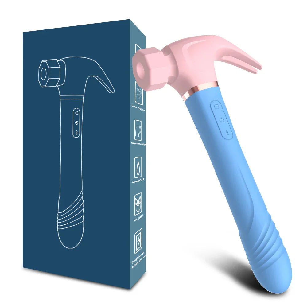 Hammer Vibrator Multifunctional Sex Machine G-Spot Stimulation Telescopic Dildo Vaginal Massage Clit Sucking Female Masturbator