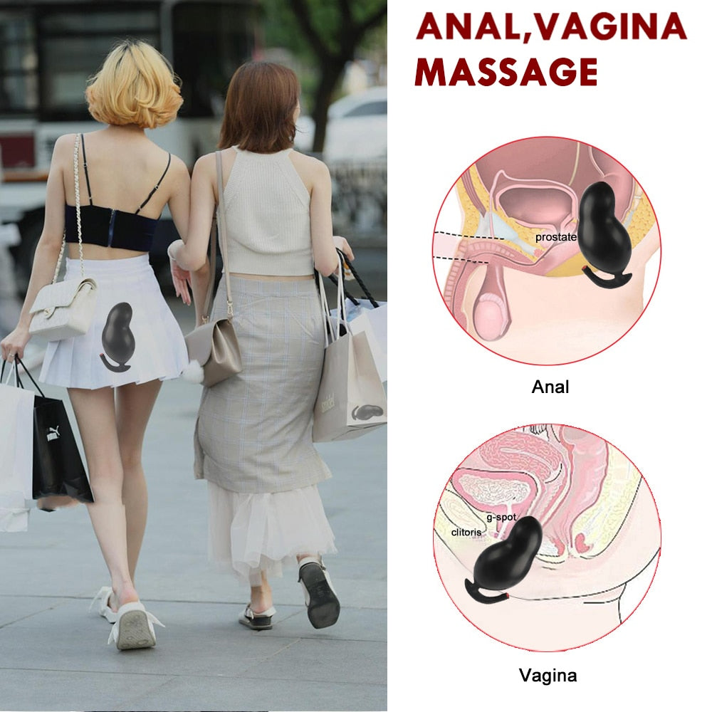 Go Out Double Layer Inflated Super Big Anal Plug Dildo Pump Butt Plug Anal Dilator Prostate Massage Extender Dilatador Sex Toys