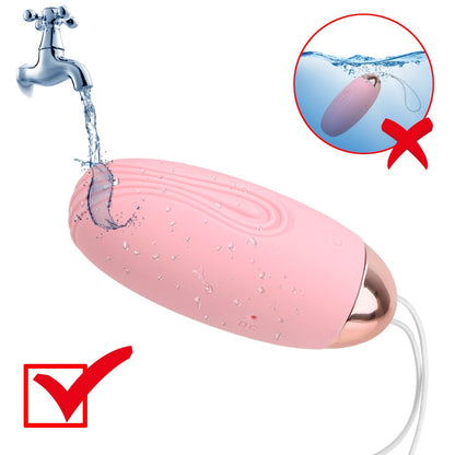 Wireless Remote Control 10-Frequency Jump Egg Vibrator USB Charging Sex Toys for Women Clitoris G-Spot Stimulating Vagina Massager