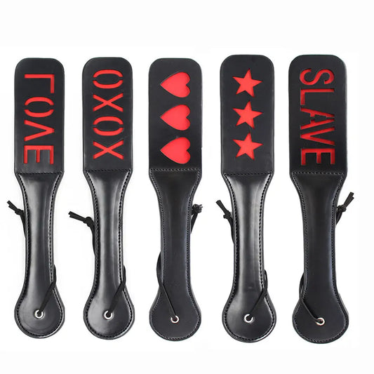 32CM Leather Double-Deck Spanking Paddle Slave Sex Toy for Women Men Paddle Spank Butt BDSM Sex Whip Fetish Bondage Erotic Toys