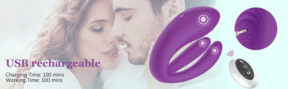 New Couple Vibrator Sex Toys, 3-Motor Couple Vibrators, 25M Remote Control Dildo Anal Vibrator Stimulator for Couples and Women