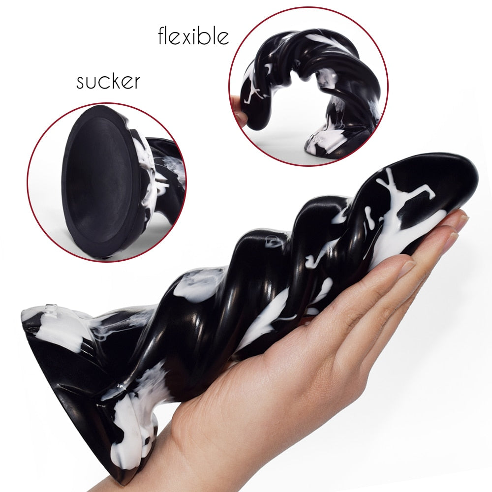 SXXY Anal Plug Twist Fun Sex Toys Textured Dildo G Spot Masturbate Anus Massage Penis Rippled Shaft Female Maturbate Sexy Shop