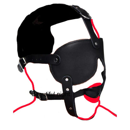 Ring/Spider/Ball Gag BDSM Leather Cover Mouth Mask Bondage. Muzzle Blindfold Restraints. SM Sex Toys For Couples