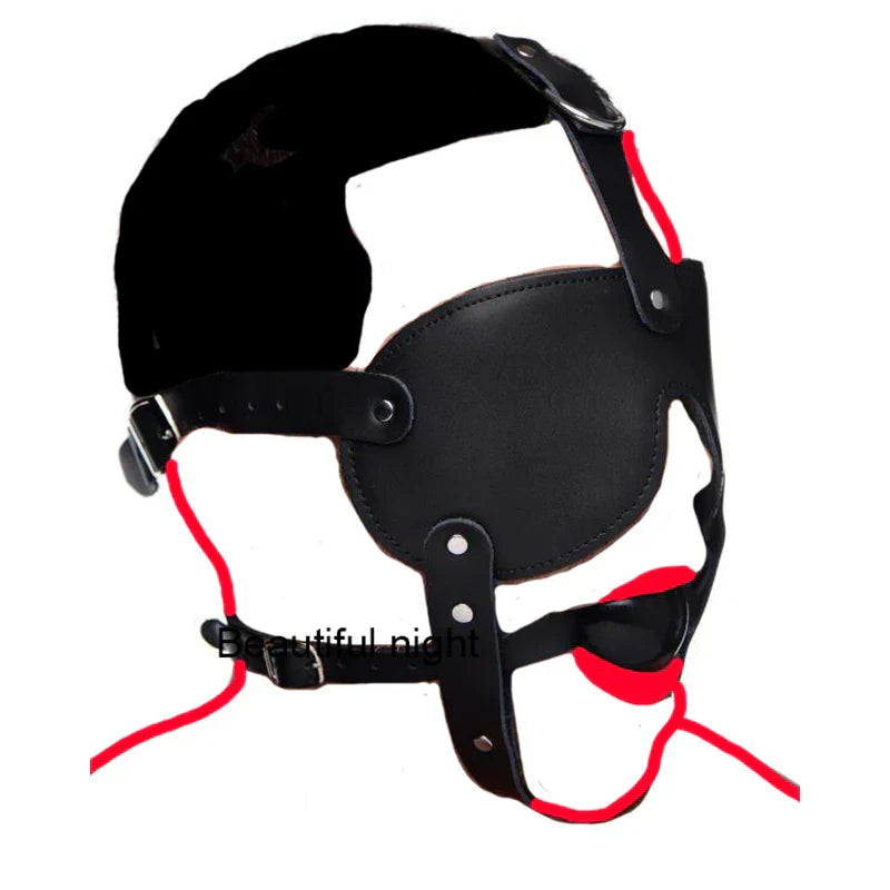 Ring/Spider/Ball Gag BDSM Leather Cover Mouth Mask Bondage. Muzzle Blindfold Restraints. SM Sex Toys For Couples