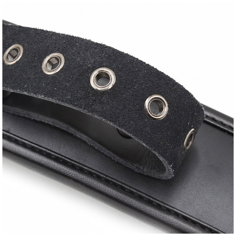 Bdsm Bondage Collar Genuine Leather and Iron Chain Link Metal Hole Slave Collars for Women Sex Toys for Couples Sex Restraints