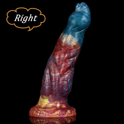LUUK 6CM Thick Streamer Color Dildo Huge Glans Anal Plug with Powerful Suction Cup Sex Toys for Women Sexual Fantasy Products