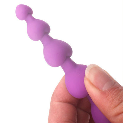 Heart Beads Soft Anal Plug Anus Toys Big Balls Silicone G-Spot Stimulating Butt Plugs Adult Sex Couple Sexy