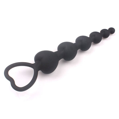 Heart Beads Soft Anal Plug Anus Toys Big Balls Silicone G-Spot Stimulating Butt Plugs Adult Sex Couple Sexy