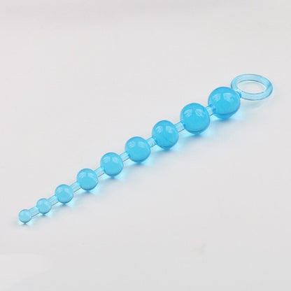 Heart Beads Soft Anal Plug Anus Toys Big Balls Silicone G-Spot Stimulating Butt Plugs Adult Sex Couple Sexy