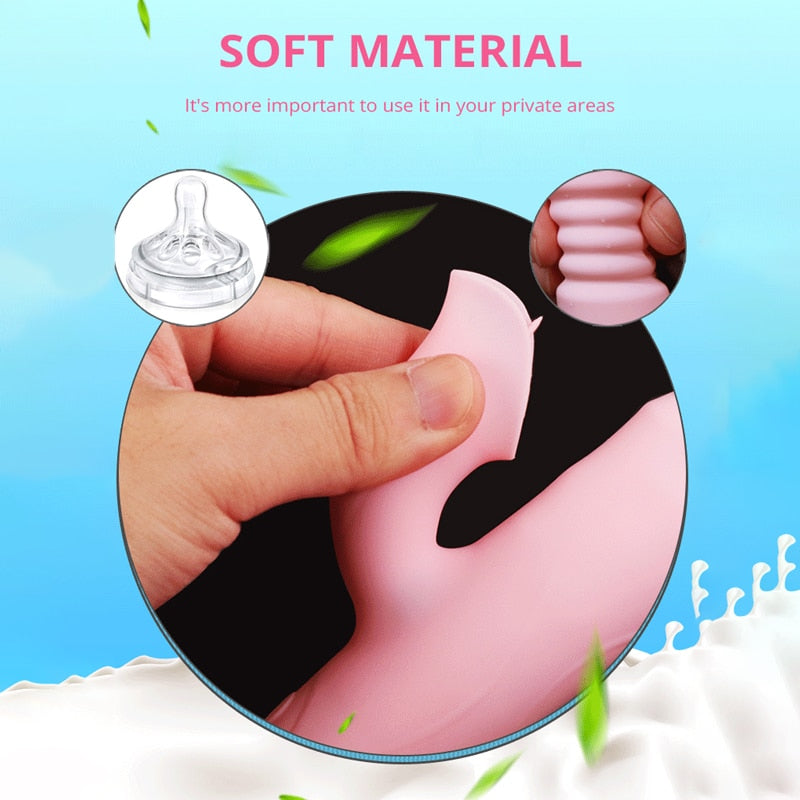 Heating Powerful Telescopic Vibrator for Women Tongue Licking Sex Toys Soft Silicone Clitoral Massage Stick Female Masturbator