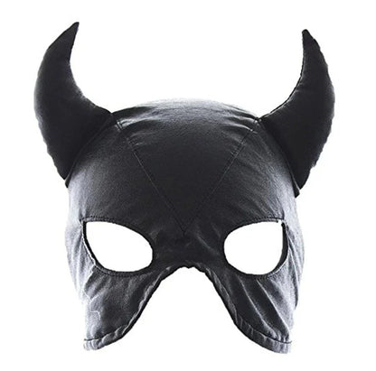 SM Leather Padded Hood Blindfold. Head Harness Mask Gag. BDSM Bondage. Sex Toys For Couples Accessories