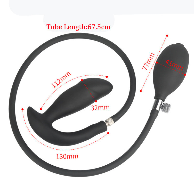 Inflatable 250mm Super Large Silicone Anus Dilator Anal Plug Dildo Pump Women Sex Toys Butt Vagina Stimulate Prostate Massage 18+