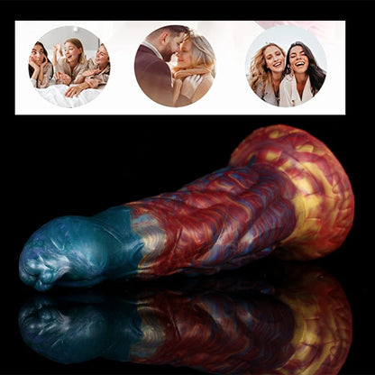 LUUK 6CM Thick Streamer Color Dildo Huge Glans Anal Plug with Powerful Suction Cup Sex Toys for Women Sexual Fantasy Products