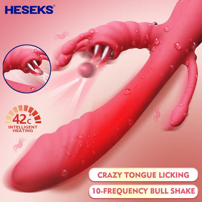 G-Spot Clitoral Vaginal Licking Vibrators for Women