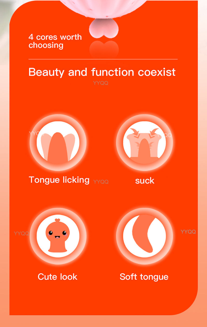 Clit Sucker Tongue Female Masturbator, Sucking G-Spot Sex Toys, Sucking Breast Clitoral Sucker, Adult Products Sucker Toy for Women