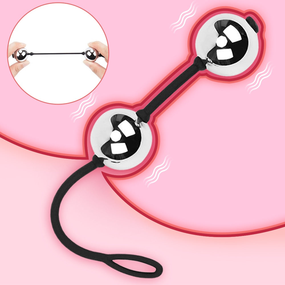 Metal Geisha Balls, Vaginal Balls, Kegel Balls, Ben Wa Balls, Anal Beads, Vagina Tighten Exercise, Anal Plug, Sex Toy for Women, Sex Shop