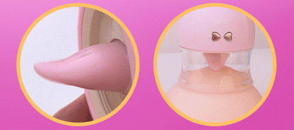 Leten Sucking Vibrator for Women - Tongue Lick, Nipple, Clit, Pussy, Oral, Blowjob, Clitoris Stimulator Sucker, Vibrating Sex Toy for Couples