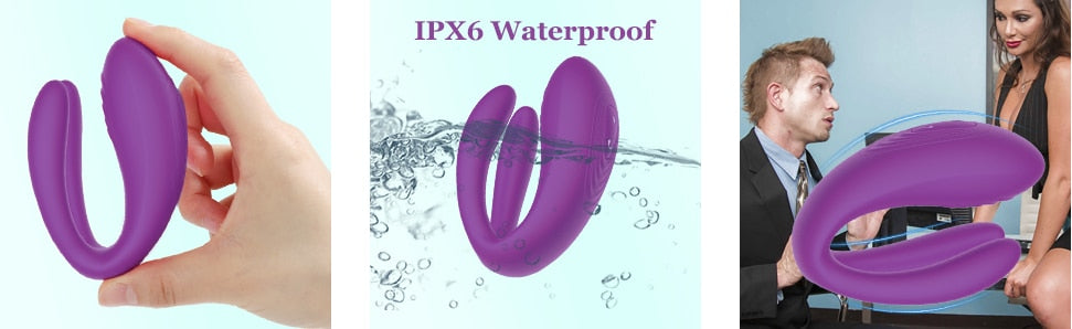 New Couple Vibrator Sex Toys, 3-Motor Couple Vibrators, 25M Remote Control Dildo Anal Vibrator Stimulator for Couples and Women