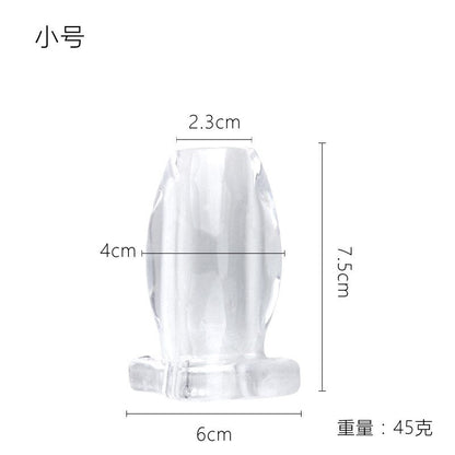 Hollow Anal Plug, Anal Extender, Dilator, Butt Plug, Peep Vagina and Anal Enema Sex Toys for Men, Gay Sex Products