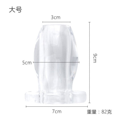 Hollow Anal Plug, Anal Extender, Dilator, Butt Plug, Peep Vagina and Anal Enema Sex Toys for Men, Gay Sex Products