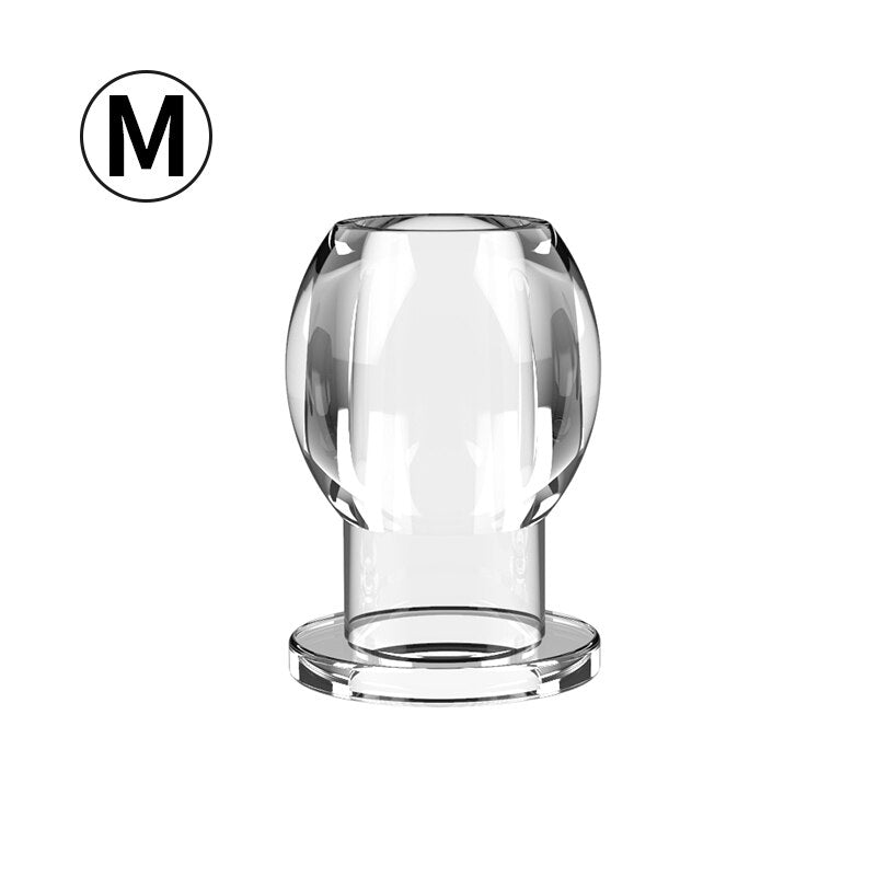 Hollow Vagina Butt Plug with Stopper Plug Anal Expander Anal Dilator Speculum Men Prostate Massage Sex Toy for Gay