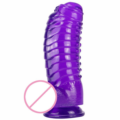Huge Anal Plug Simulation Dildo Butt Plug with Powerful Sucker Female Masturbation Tool Thick Penis Erotic Sex Toys for Woman