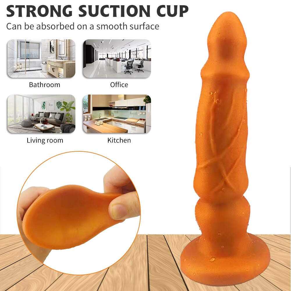 Huge Butt Plug Sex Shop Soft Material Anal Plug with Powerful Suction Cup Adult Product Female Masturbator Erotic Sex Toys for Couple