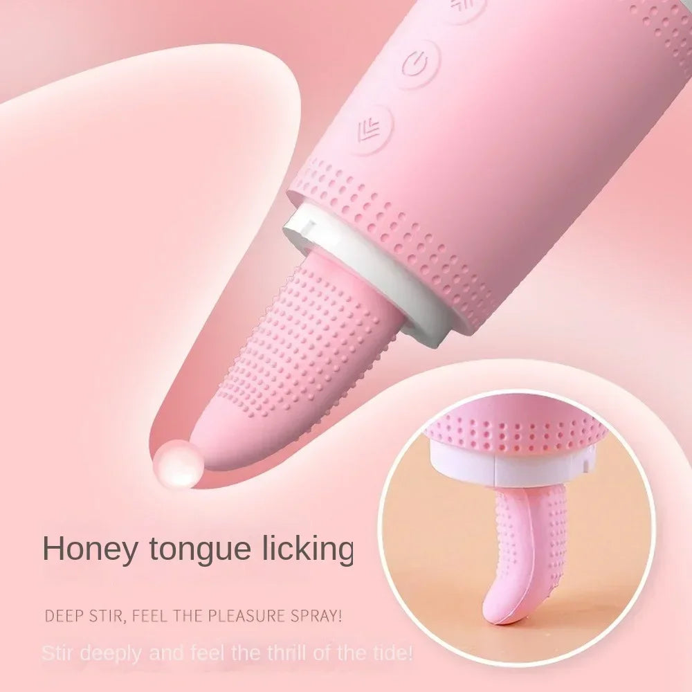 Huge Head Vibrator for Female Masturbation Orgasm AV Tongue Magic Wand Massager Nipple Clitoris Stimulator Sex Toys for Women 18