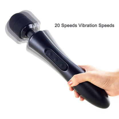 Huge Magic Wand Vibrators for Women. USB Rechargeable Big AV Stick Female G-Spot Massager Clitoris Stimulator Adult Sex Toys for Women.