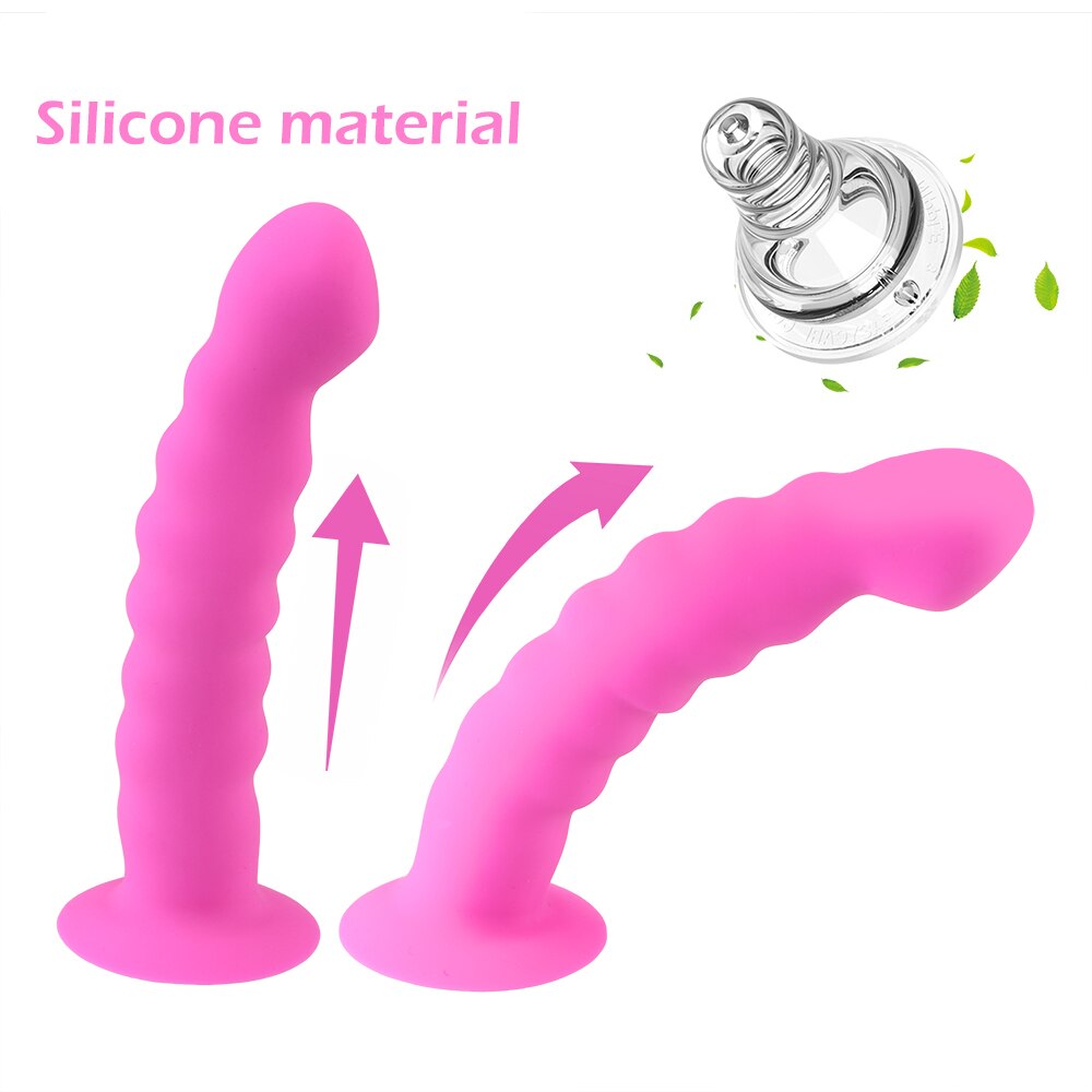 IKOKY Anal Plug Prostate Massager Strong Sucker Silicone Bead Dildo Vaginal Stimulator Sex Toys for Men Women G-spot Stimulation