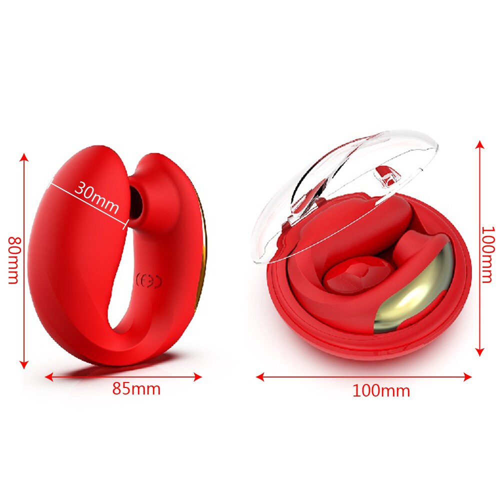IKOKY Dildo Vagina Sucking Vibrators Sex Toys for Women USB Charging Case Free Bend Clitoris Stimulator Nipple Sucker