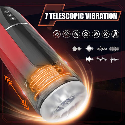IPX7 Automatic Male Masturbator Vibrating Oral Sex Machine Masturbation Cup Sex Toy for Men Adult Product for Men