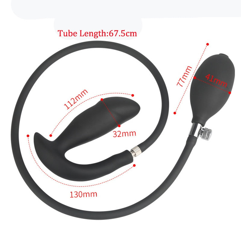 Inflatable 250mm Super Large Silicone Anus Dilator Anal Plug Dildo Pump Women Sex Toys Butt Vagina Stimulate Prostate Massage 18+