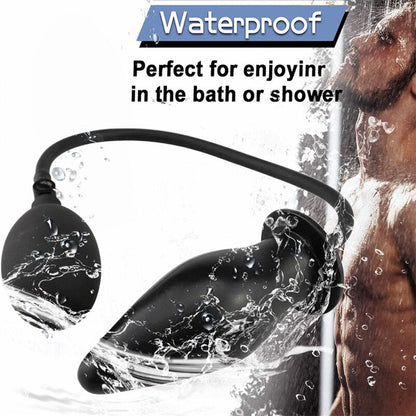 Inflatable Anal Plug Sissy Beginner Butt Plug Set Dildo Anal Pump Adult Sex Toys for Women Men Gay I122W