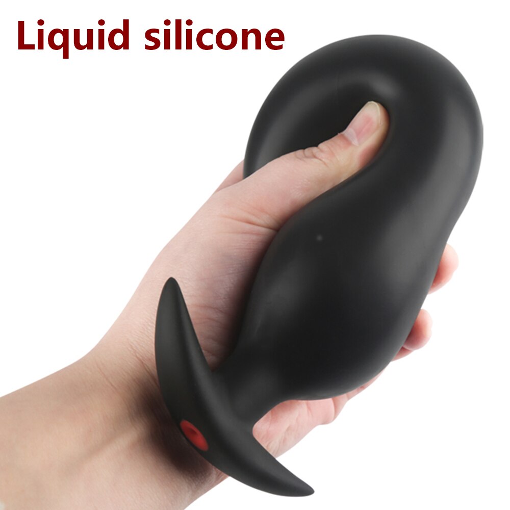 Inflatable Pump Anal Plug Silicone Super Big Butt Plug Dildo Prostate Massager Anus Extender Dilator Sex Toys for Women