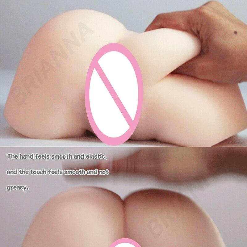Japan Erotic Actress Artificial 2KG Sexy Big Ass Real Vagina Anal Dual Channel Anal Sex Pussy Sex Toys for Men Masturbators