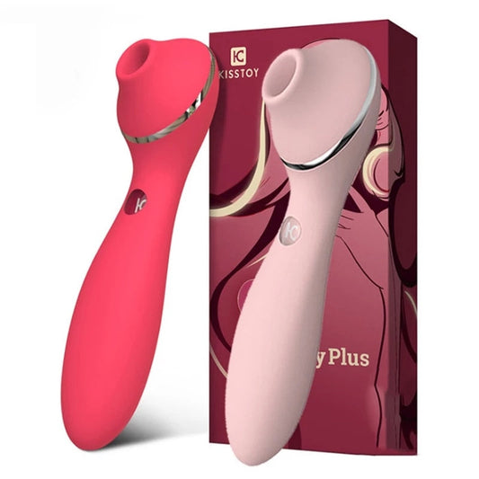 KISTOY Polly Plus 2-in-1 Warmer Vibrator Clitoris Sucking G-spot Stimulator Vibrating Dildo Sex Toys for Women