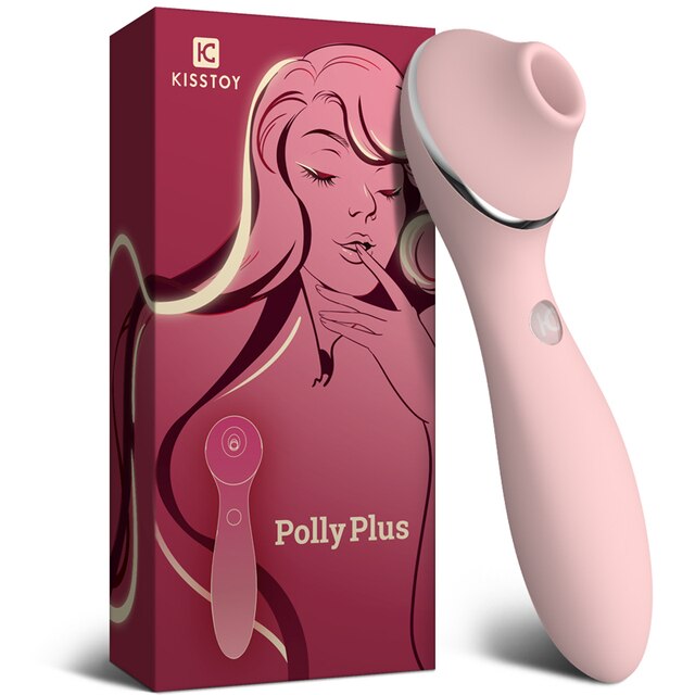 KISTOY Polly Plus 2-in-1 Warmer Vibrator Clitoris Sucking G-spot Stimulator Vibrating Dildo Sex Toys for Women