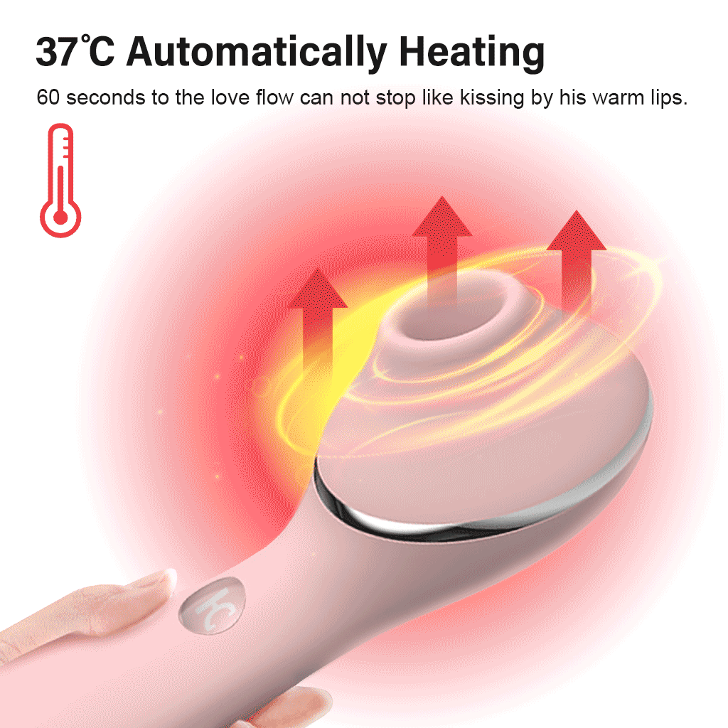 KISTOY Polly Plus 2-in-1 Warmer Vibrator Clitoris Sucking G-spot Stimulator Vibrating Dildo Sex Toys for Women